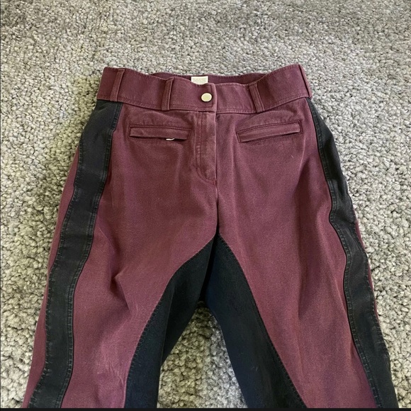Dover Saddlery Full Seat Burgundy Breeches - Size 26 - Picture 7 of 7